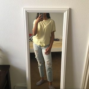 Yellow f21 shirt